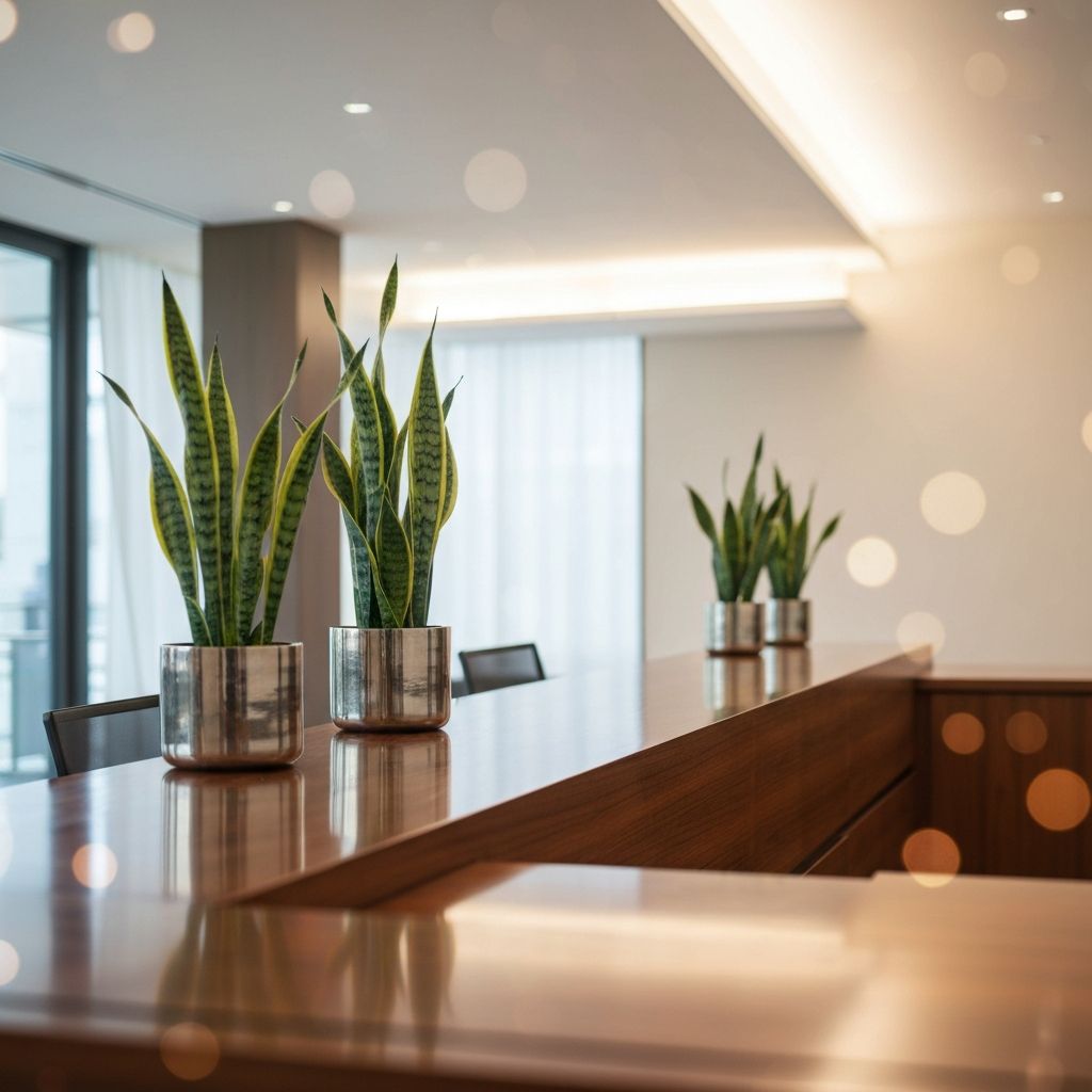 리셉션 식물